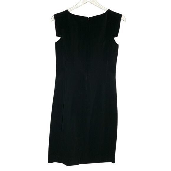 MM. Lafleur L Sarah Black Lightweight Crepe Cap Sleeve Dress Classic - Picture 2 of 9